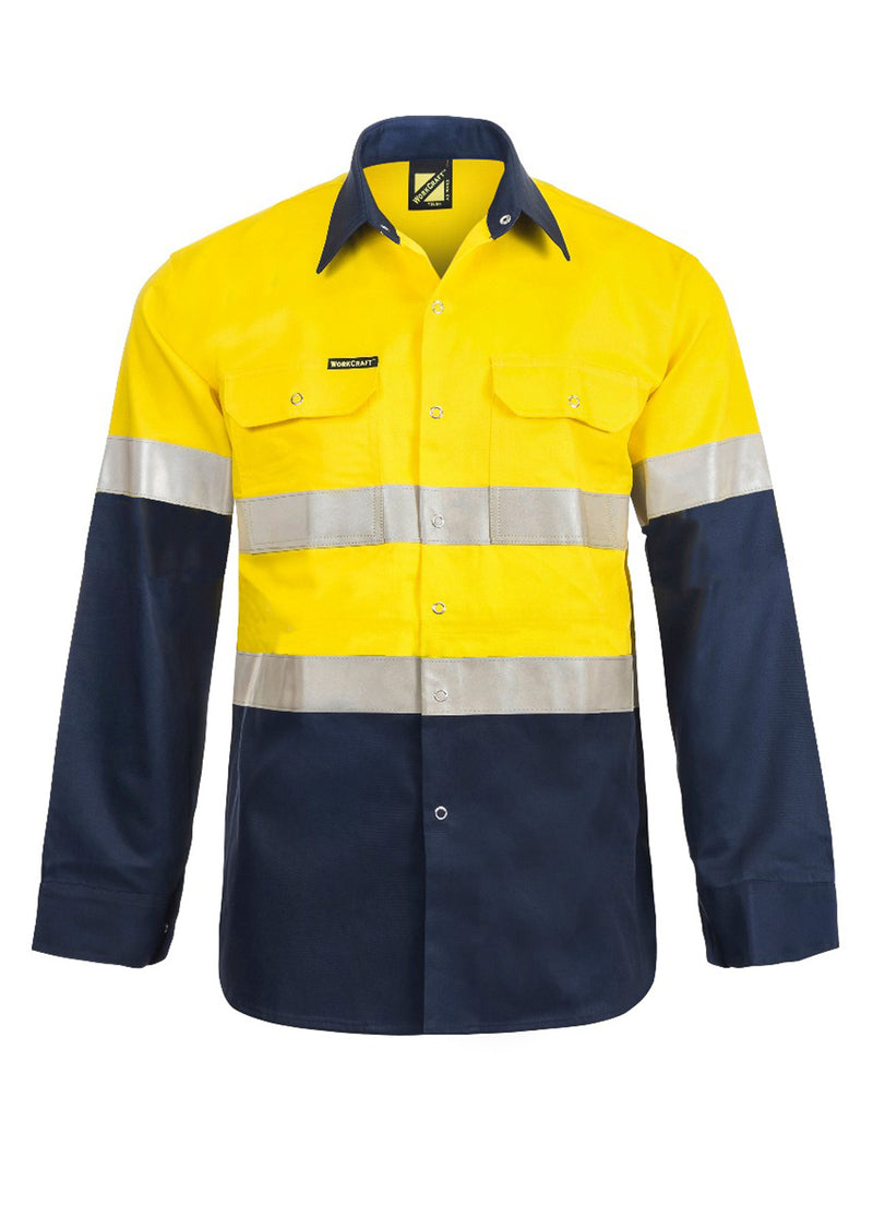 Workcraft Mens Long Sleeve Shirt with Tape - WS3072