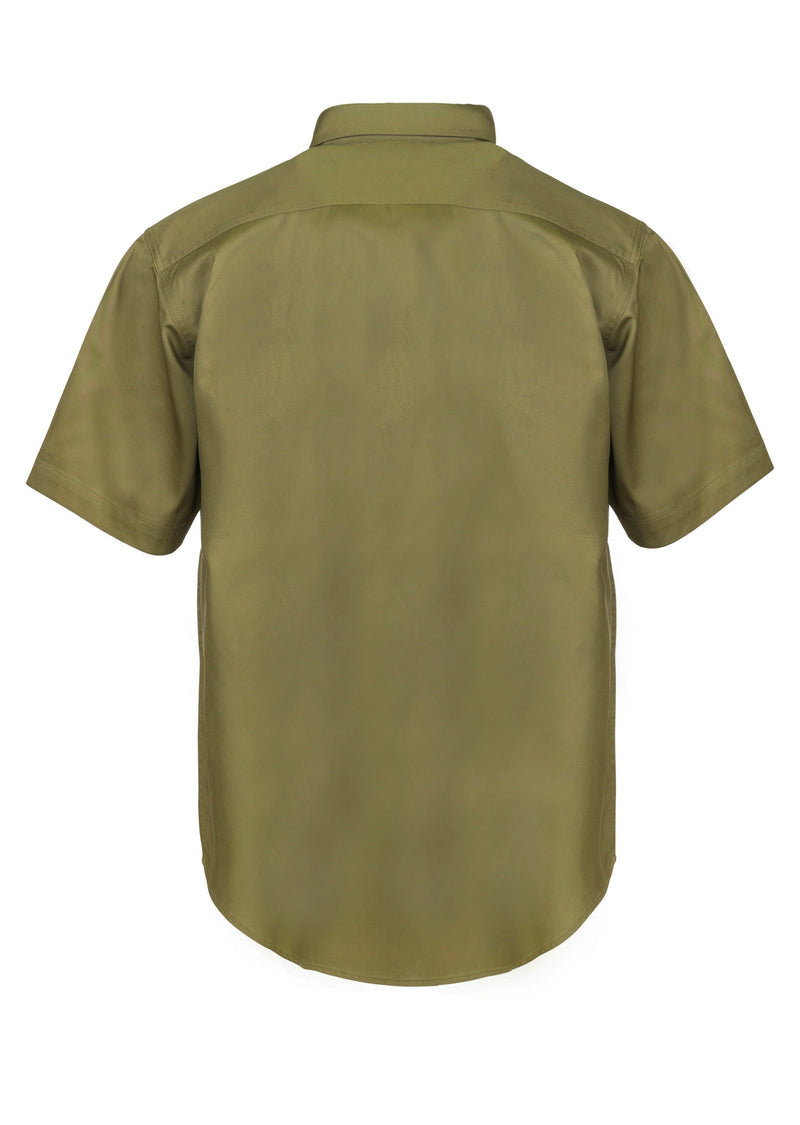 Workcraft Mens Short Sleeve Cotton Drill Shirt 190gsm - WS3021