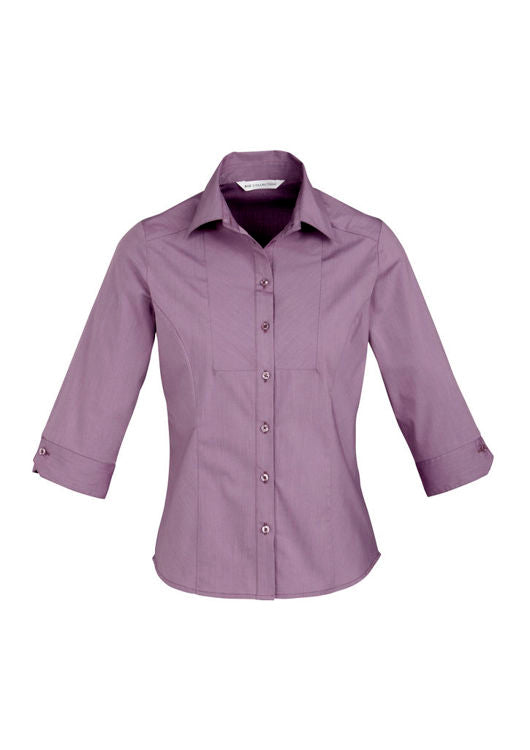 Biz Collection Ladies Chevron 3/4 Sleeve Shirt S122LT **Clearance**