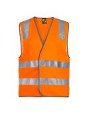 Workcraft Hivis Safety Vest with Tape - WV7001