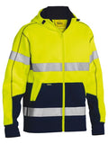 Bisley Taped Two Tone Hi Vis Fleece Hoodie - BK6819T