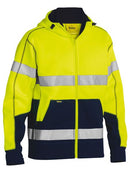 Bisley Taped Two Tone Hi Vis Fleece Hoodie - BK6819T