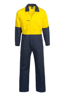 Workcraft Hivis Two Tone Cotton Drill Coveralls 310gsm - WC3051