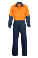 Workcraft Hivis Two Tone Cotton Drill Coveralls 310gsm - WC3051