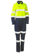 Bisley Ladies Taped Hivis Cotton Drill Coverall - BCL6066T