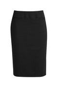 Biz Corporate Ladies Comfort Wool Stretch Relaxed Fit Lined Skirt - 24011