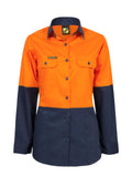 Workcraft Ladies Hivis Lightweight Two Tone Long Sleeve  155gsm - WSL502