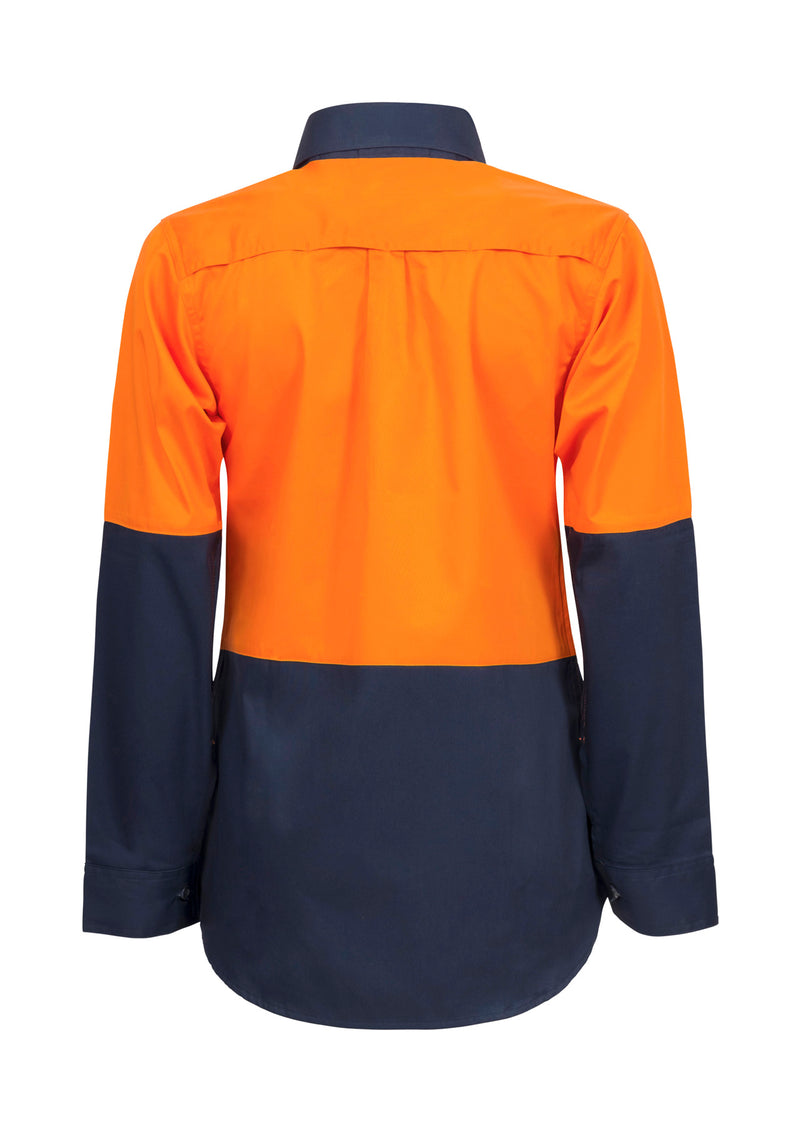 Workcraft Ladies Hivis Lightweight Two Tone Long Sleeve  155gsm - WSL502