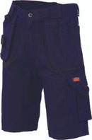 DNC Mens Duratex Cotton Duck Weave Tradies Cargo Shorts - with twin holster tool pocket - 3336 **Clearance (Copy)