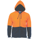 DNC HiVis Two Tone Full Zip Polar Fleece Hoodie - 3927