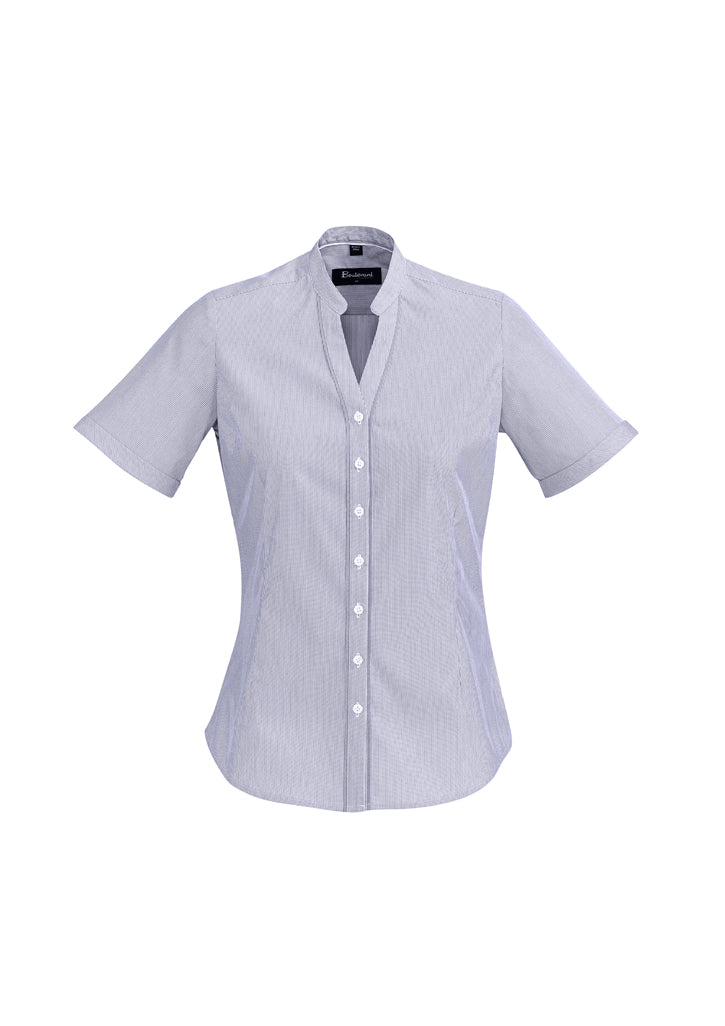 Biz Corp Ladies Boulevard Bordeaux Short Sleeve Shirt - 40112 **Clearance**