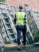 Bisley Ladies Taped Two Tone Hivis Long Sleeve Polo - BKL6225T