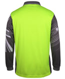 JBs Wear Hivis Southern Cross Polo - Long Sleeve - 6HSCL