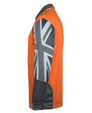 JBs Wear Hivis Southern Cross Polo - Long Sleeve - 6HSCL