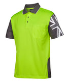 JBs Wear Hivis Southern Cross Polo - Short Sleeve - 6HSC