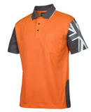 JBs Wear Hivis Southern Cross Polo - Short Sleeve - 6HSC