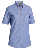 Bisley Ladies Chambray Short Sleeve Shirt - B71407L