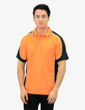 Be Seen Men's Short Sleeve Polo with Striped Collar - BSP15