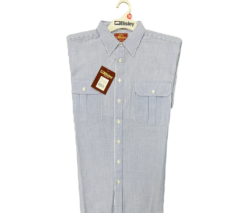 Bisley Mens Seersucker Short Sleeve Shirt - B71403 **Clearance**