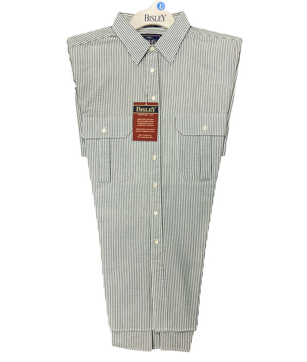 Bisley Mens Seersucker Short Sleeve Shirt - B71403 **Clearance**