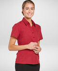Corporate Reflection Womens Red Short Sleeve Shirt CR6070S19 **Clearance**