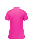 Biz Care Womens Pink Short Sleeve Polo - CST313LS