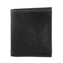 Pierre Cardin Mens Rustic Leather Tri Fold Mens Wallet Black - PC2817