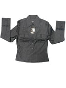 DCM Fashion Womens Stripe with 2 Pocket Long Sleeve - TH291**Clearance
