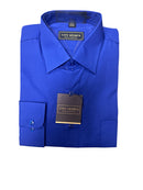 City Collection Mens Cobalt Long Sleeve Shirt - 4950**Clearance**