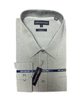 City Collection Mens Charcoal Box Long Sleeve Shirt - 4180 **Clearance**