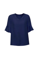 Biz Corp  Ladies Aria Fluted Sleeve Blouse - RB966LS