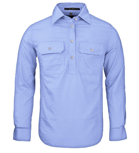 Ritemate Women's Pilbara Closed Front Long Sleeve Shirt - RM300CF