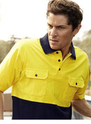 Bocini Hivis Cotton Jersey Short Sleeve Polo - SP1010
