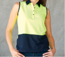 JBs Wear Ladies Hi Vis Sleeveless Polo JB's - 6LHSP
