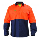 Bisley Hi Vis Two Tone Insect Protection Long Sleeve Shirt - VRS6267 **Clearance**