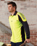 Visitec Hivis Chief Microfibre Long Sleeve Polo - V2000 **Clearance**