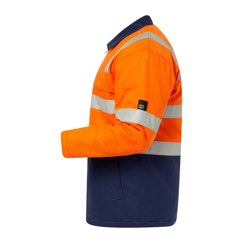 Workcraft Hivis Quilted Jacket with Tape - WJ8019