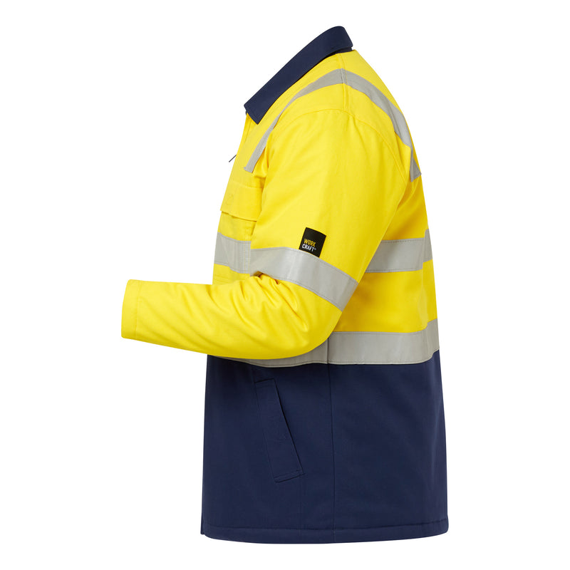 Workcraft Hivis Quilted Jacket with Tape - WJ8019