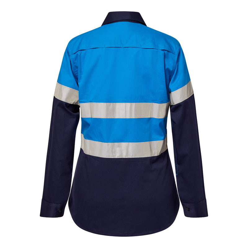 Workcraft Ladies Hivis Lightweight Two Tone Long Sleeve with CSR Tape - WSL503