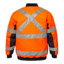 Workcraft Hivis Two Tone Bomber Jacket with 'X' Pattern - WW9010