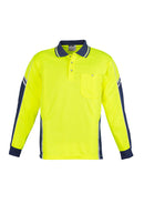 Syzmik Mens Hi Vis Squad Long Sleeve Polo - ZH238