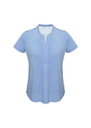 Biz Collection Advatex Ladies Ella Diamond Pleat Knit Top - AC42812