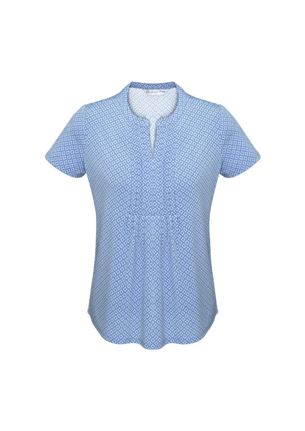Biz Collection Advatex Ladies Ella Diamond Pleat Knit Top - AC42812