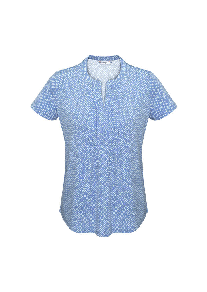 Biz Collection Advatex Ladies Ella Diamond Pleat Knit Top - AC42812