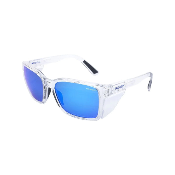 UV Wraps Polarised Safety Glasses - Blue Mirror Lens 6206MB