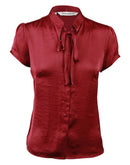 Benchmark Women's Tie Neck Blouse - M8810 **Clearance**