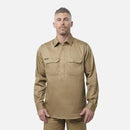King Gee Originals Closed Front Cotton Drill Shirt - Long Sleeve - K04020