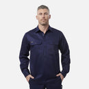 King Gee Originals Closed Front Cotton Drill Shirt - Long Sleeve - K04020