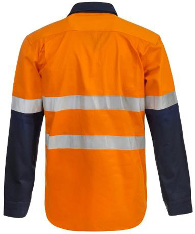 Workcraft Hybrid Half Placket Long Sleeve with CSR Tape 155gsm - WS6031
