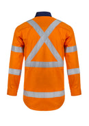 Workcraft Hivis Long Sleeve 'X' Pattern with CSR Tape NSW Rail - WS6020
